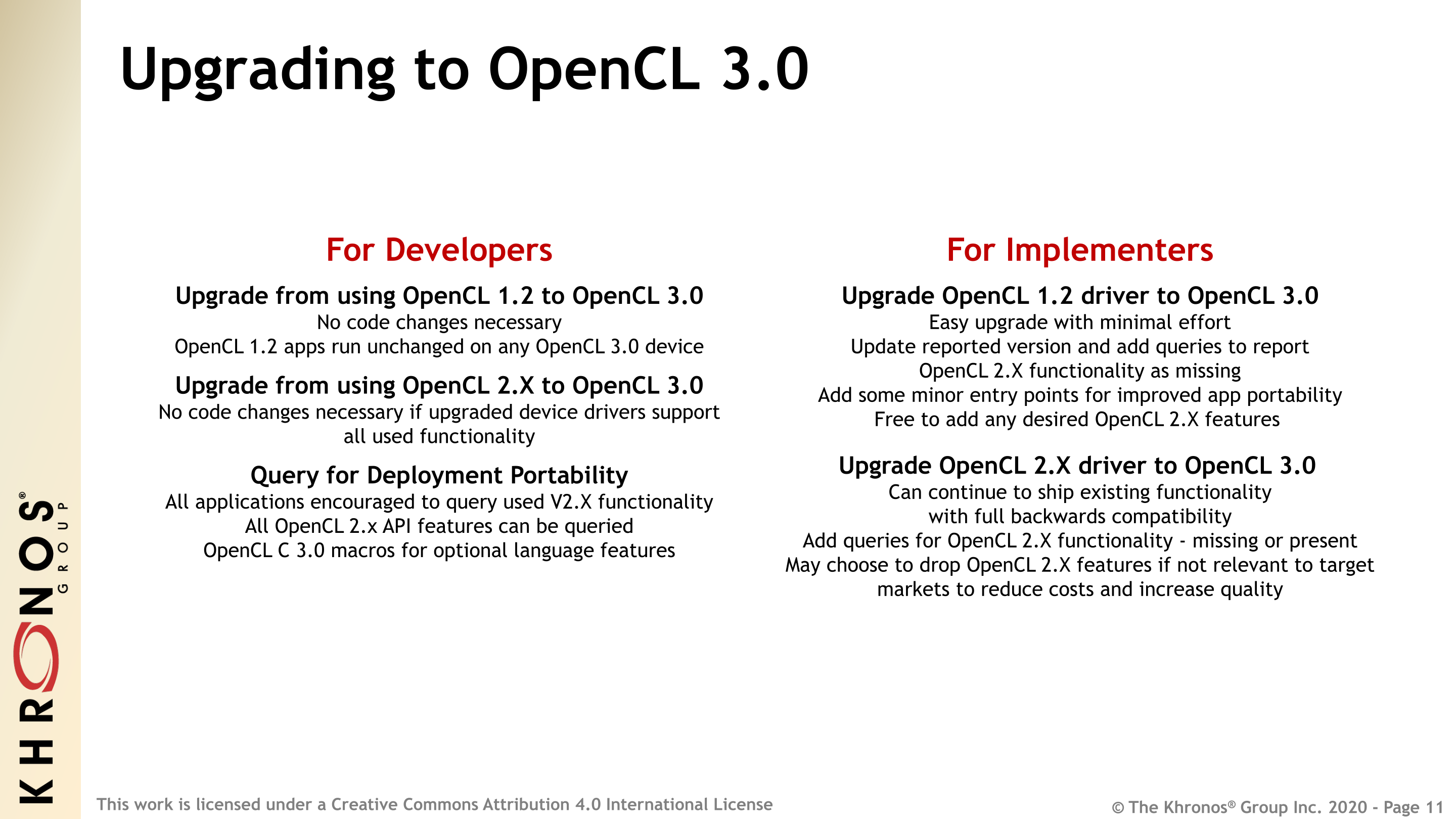 Khronos Announces OpenCL 3.0: Hitting The Reset Button On Compute ...